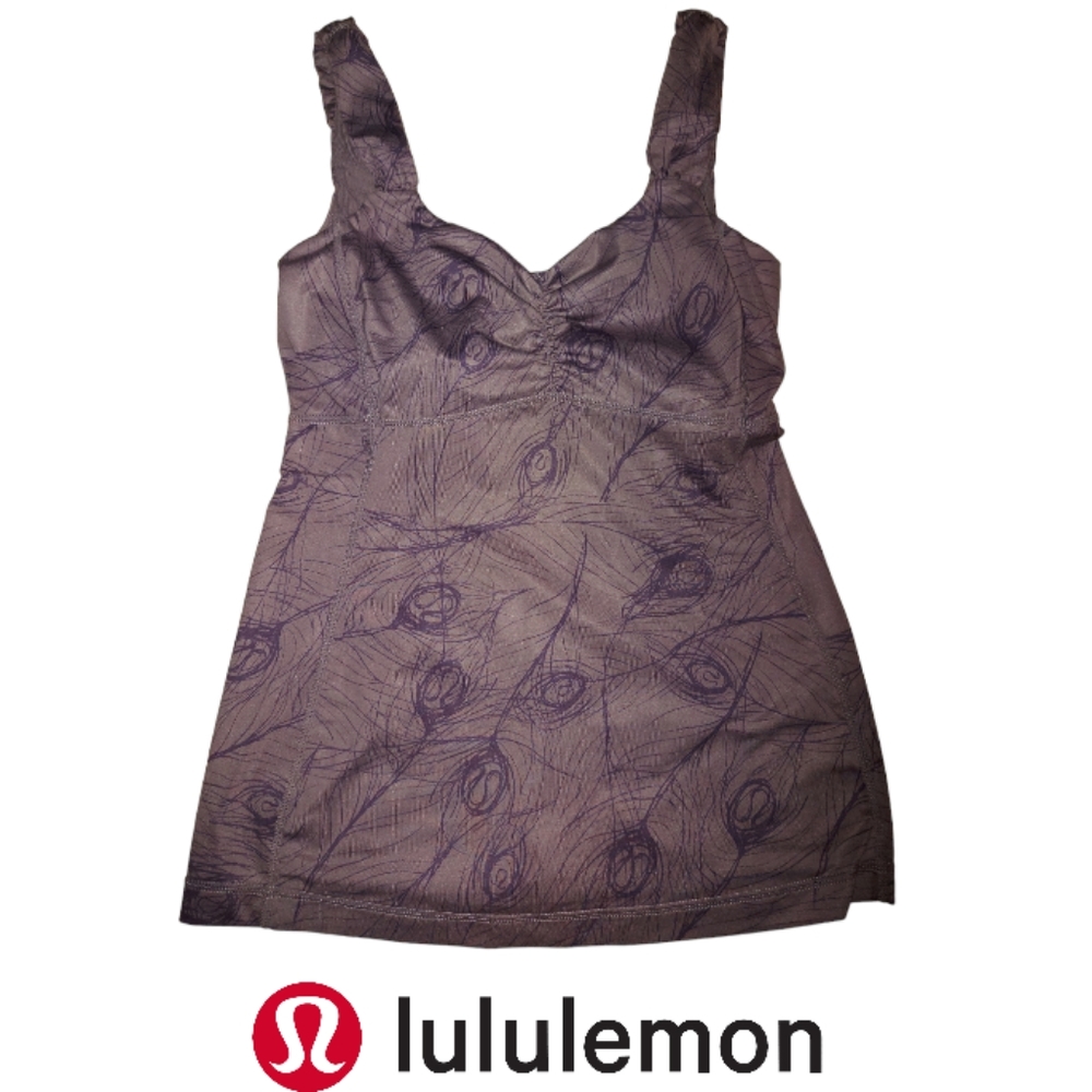 Lululemon Aria  Peacock Feather Tank